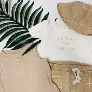 6-9M BOHO Rachel Zoe Living My Dream Neutrals 4pc. Bundle